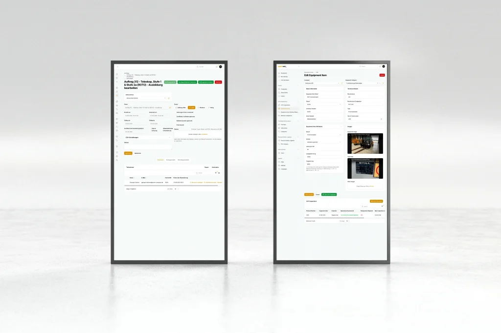 Compliance reporting and contract management.