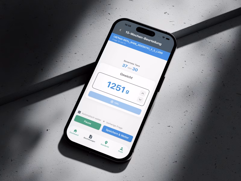 <p>Offline-First <u>Cross-Plattform-App</u> für Geflügelbewertungen in Deutschland</p>