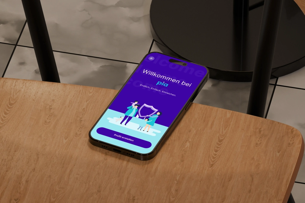 Welcome Pia Health App Login Interface.