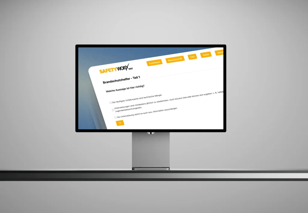 UVV unfallverhutungsvorschriften test modules.