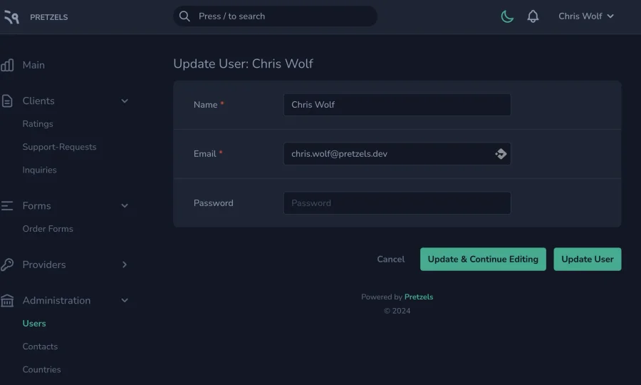 Laravel Nova Darkmode