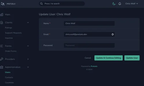 Laravel Nova Darkmode