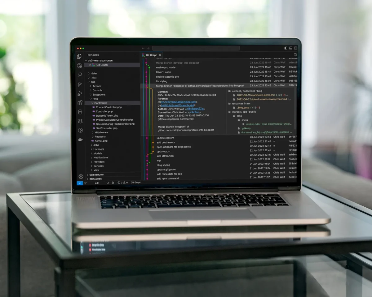 Macbook mit VSCode