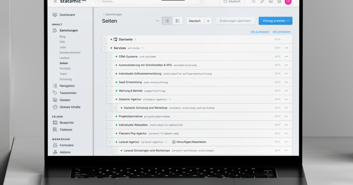 Statamic als Headless CMS mit GraphQL- und REST-API