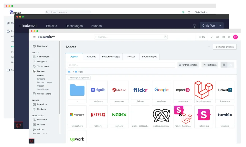 Webapps built by pretzels.