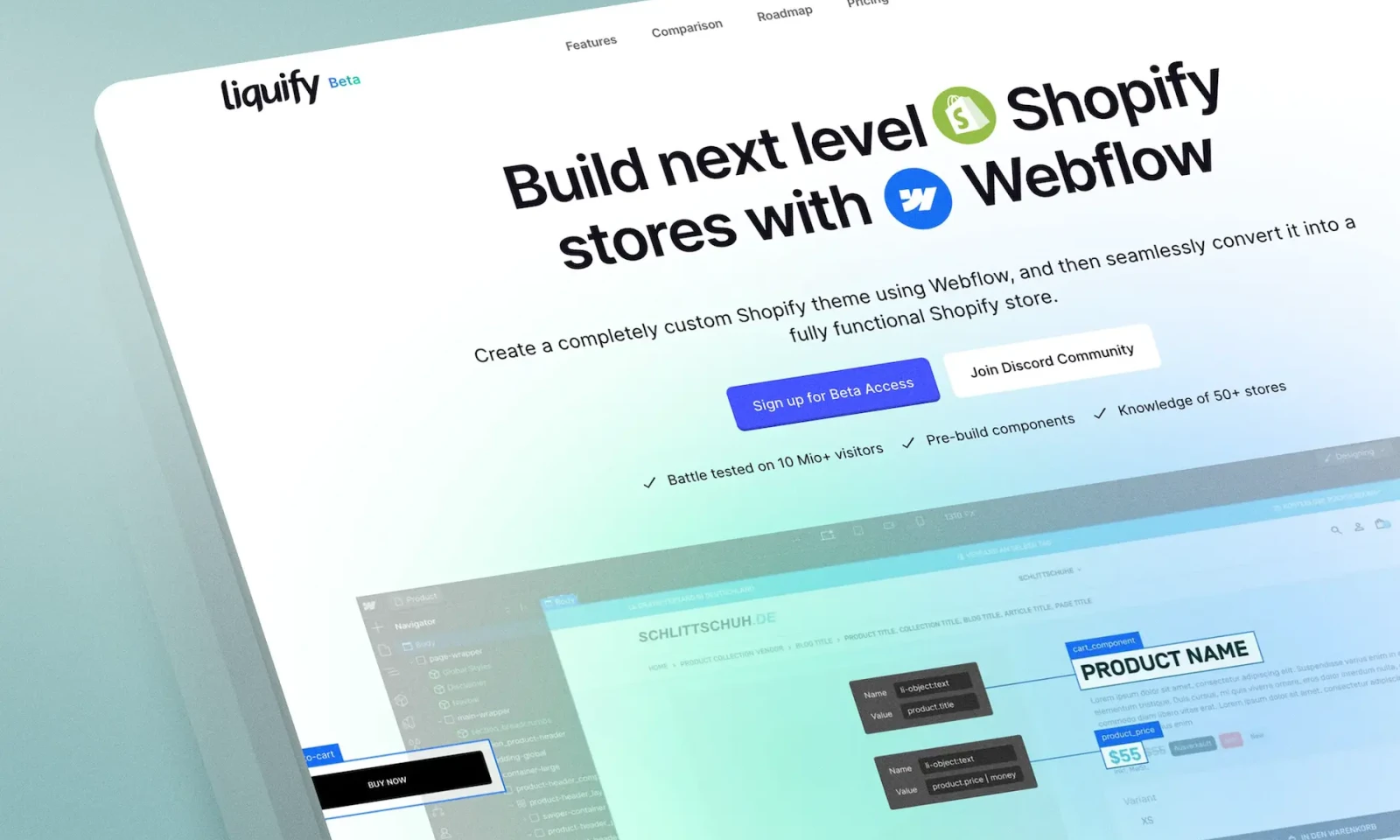 Liquify: Webflow to Shopify Converter