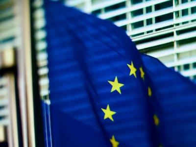 European Union flag and symbol representing EU regulations and compliance