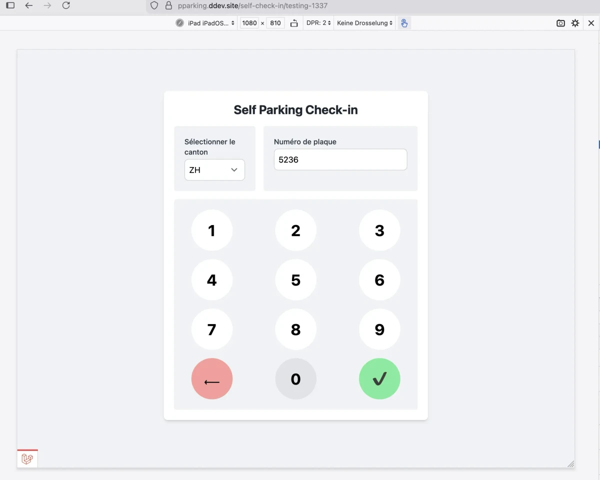 Self-Check-In Feature to be used as a Kiosk