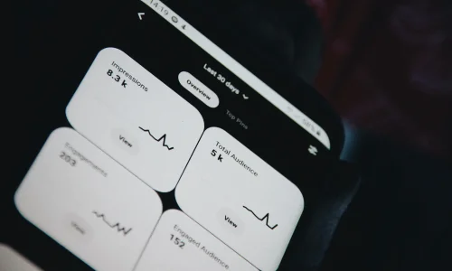 Webapp Dashboard on a Smartphone